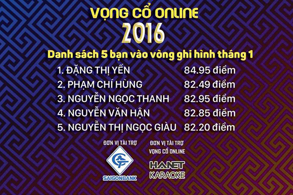 Vọng cổ online 2016: Vòng ghi hình đón cả mưa lẫn nắng