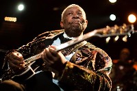 U.S. blues legend B.B. King performs onstage during the 45th Montreux Jazz Festival in Montreux July 2, 2011.