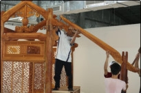 Một góc tác phẩm "Lạc chốn" của Bùi Công Khánh